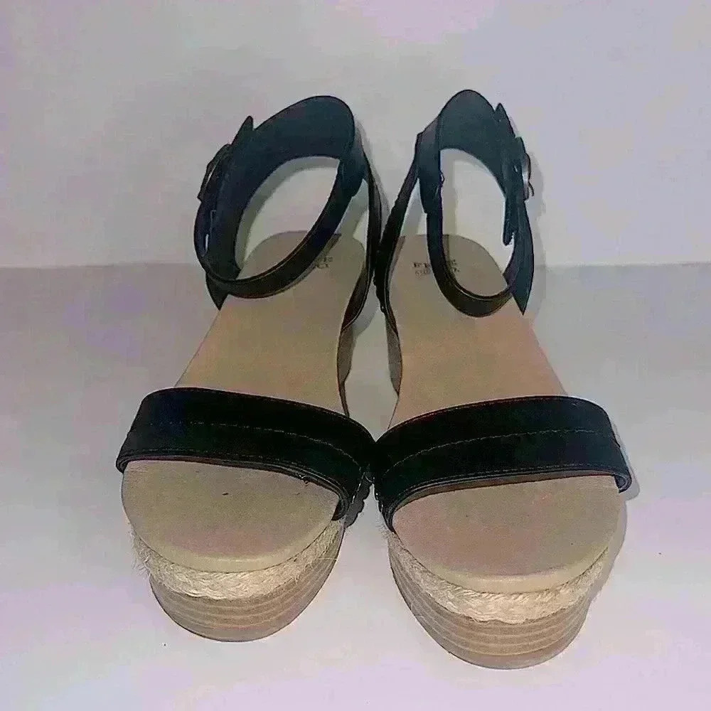 Frye and Co Women’s livia wedge sandals 10M - Picture 3 of 8